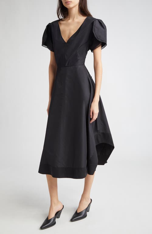 3.1 Phillip Lim V-neck Tulip-sleeve Midi Dress