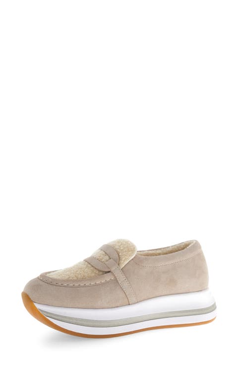 ローファー・オックスフォード VOILE BLANCHE Women Laced up Shoes 01 1E54 GIORGIA BEIGE NWT VOILE BLANCHE GIORGIA Suede and Fabric Loafers in Beige