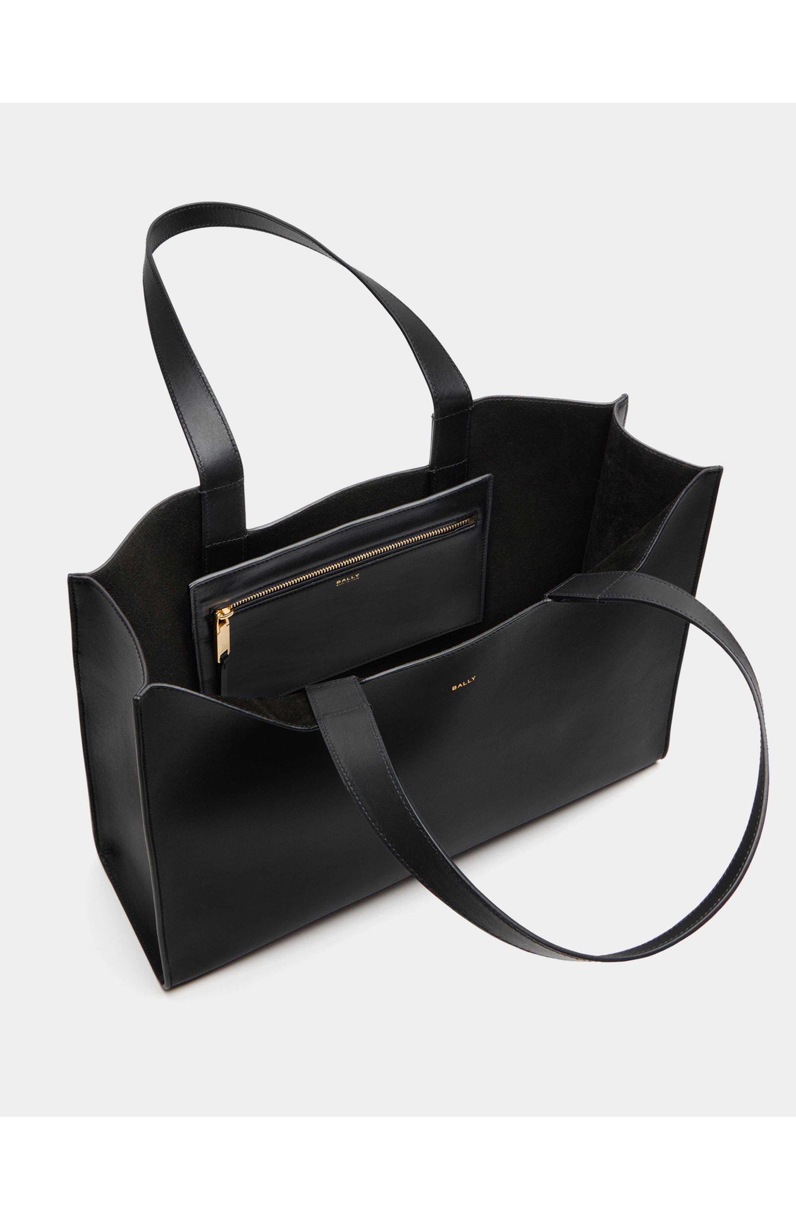 Bally Easy Bally Tote Bag in Leather and Plain Finish, Alternate, color, 