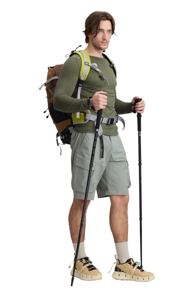 COZY ZERO Men's 100% Merino Classic L/S Crew, Alternate, color, Olive