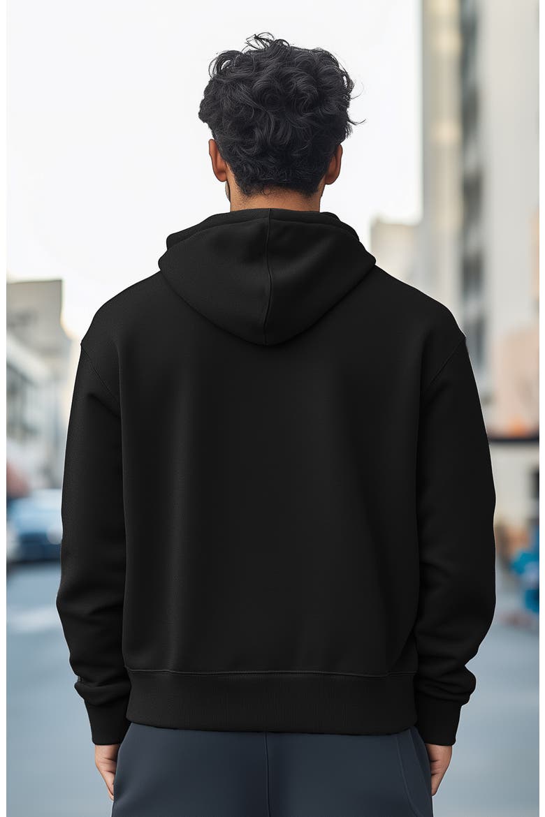 Panda Zip Hoodie, Alternate, color, Black