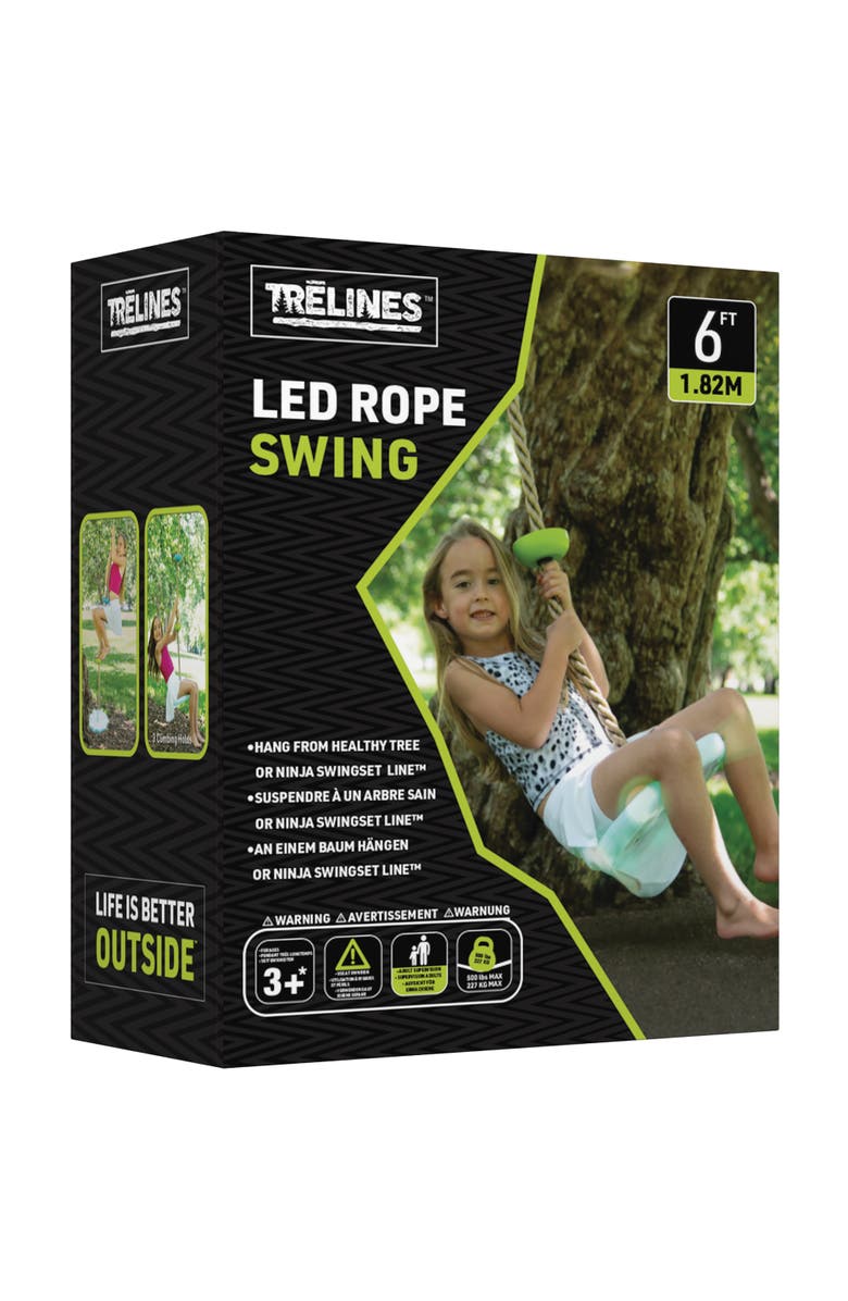 Trelines Led Climbing Rope Swing 6Ft, Kids 5+, Main, color, Multicolored
