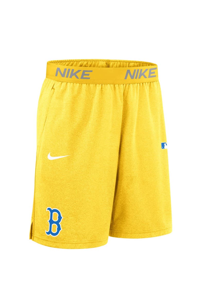 Nike Men's Nike  Gold Boston Red Sox Authentic Collection City Connect Performance Knit Shorts, Alternate, color, 