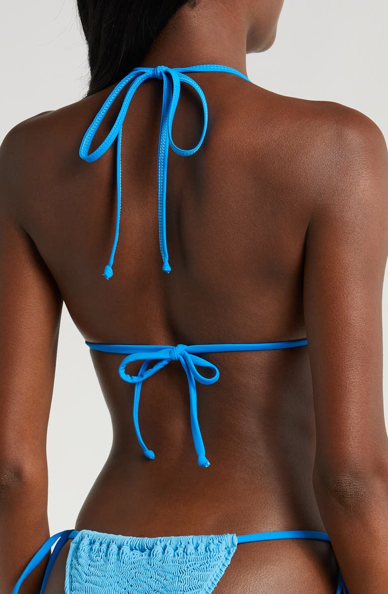 CLEONIE Bells Bikini Top, Alternate, color, Azure