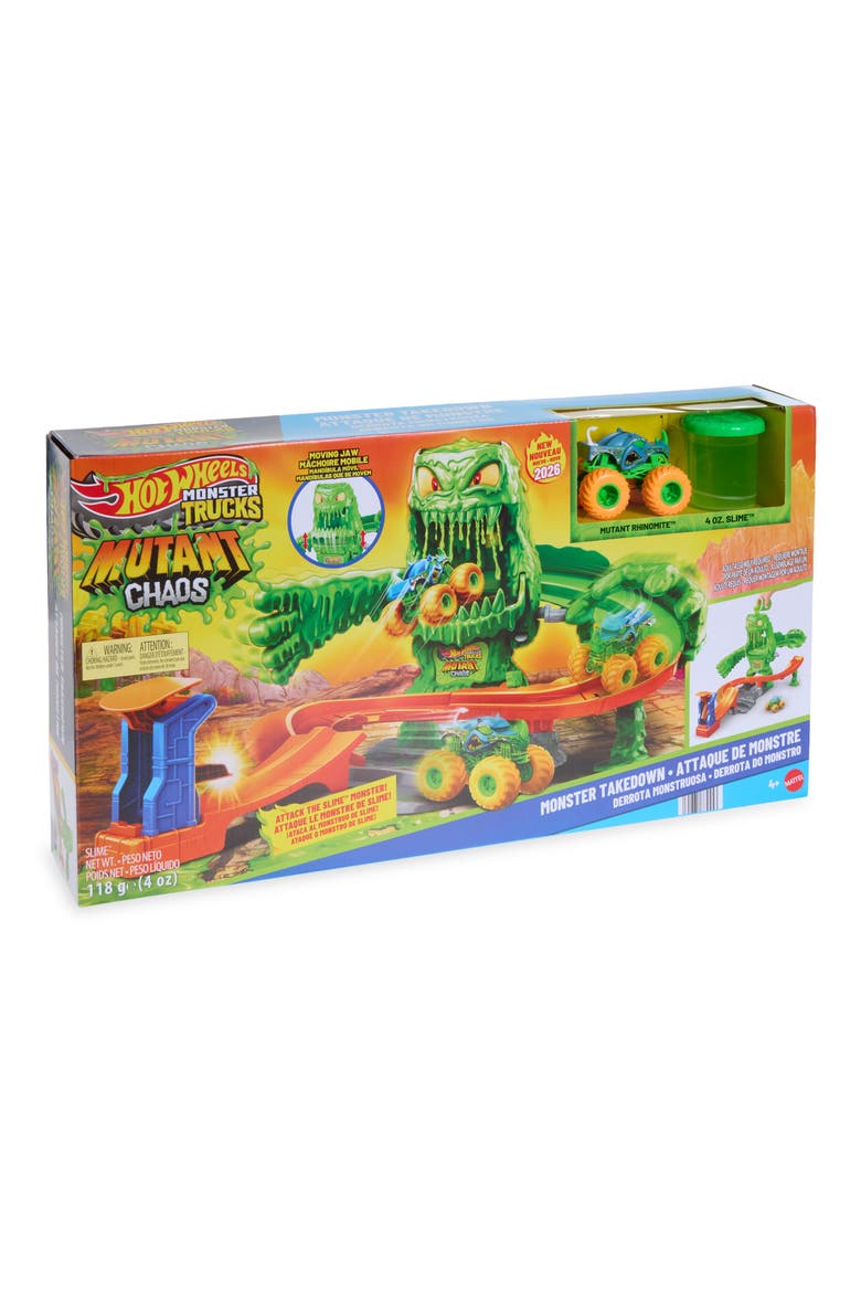 Monster Trucks Mutant Monster Takedown Playset with Toy Truck & Slime, Main, color, NONE