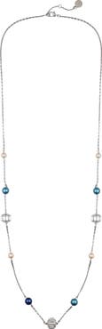 Vince Camuto Multi-Color Pearl Bead Long Necklace
