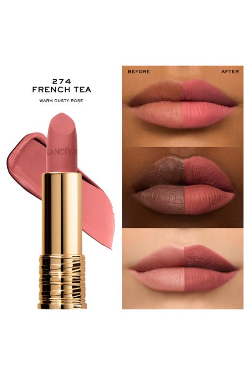 Lancôme L'absolu Rouge Drama Full Coverage Matte Lipstick In French Tea
