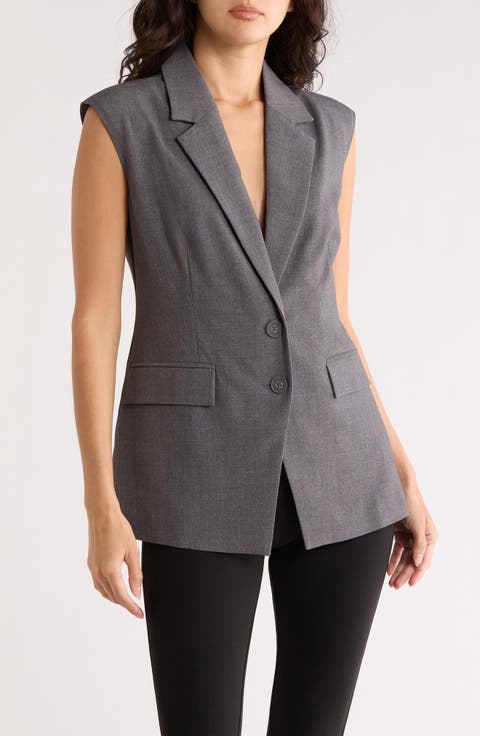 Sleeveless Blazer Vest