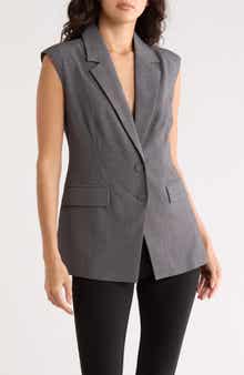Leith Sleeveless Blazer Vest