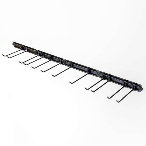 Storeyour 64" Modular Multi-use Adjustable Garage Organizer -holds 600 Lbs In Black
