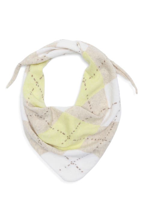 Clan Argyle Plaid Cashmere Triangle Scarf