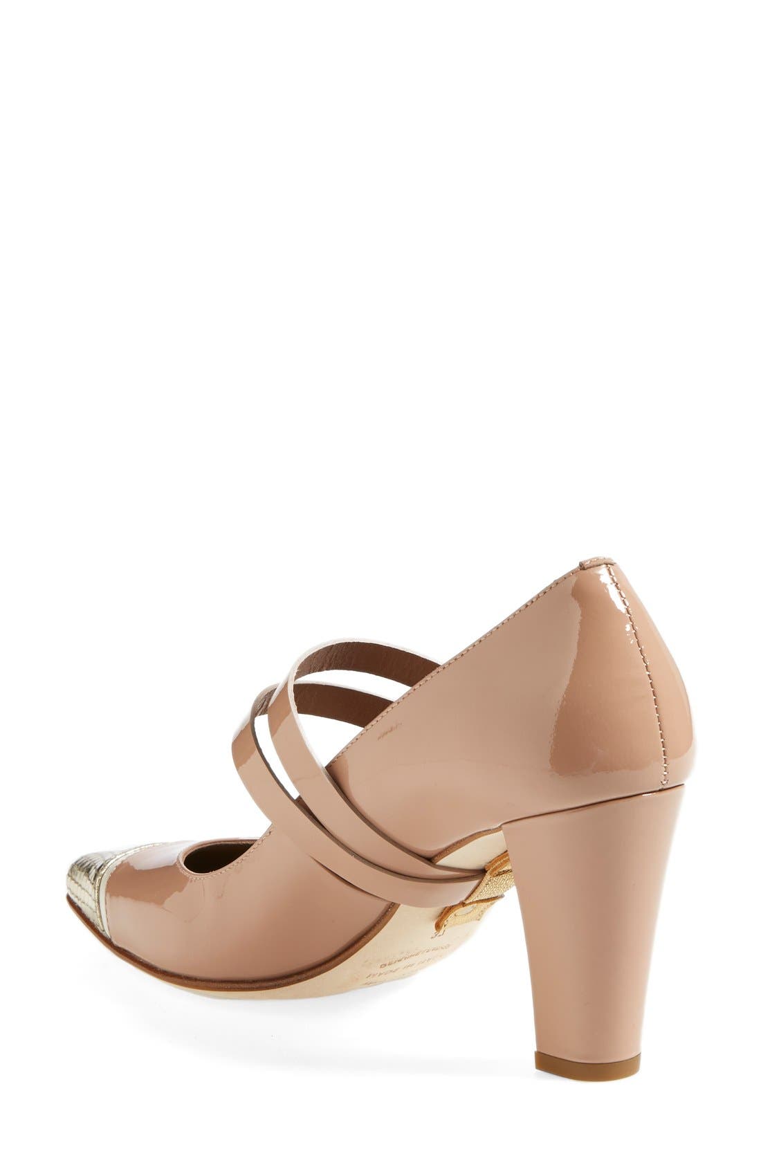 'Stefania' Pump, Alternate, color, PLATINUM PITONE BISQUE