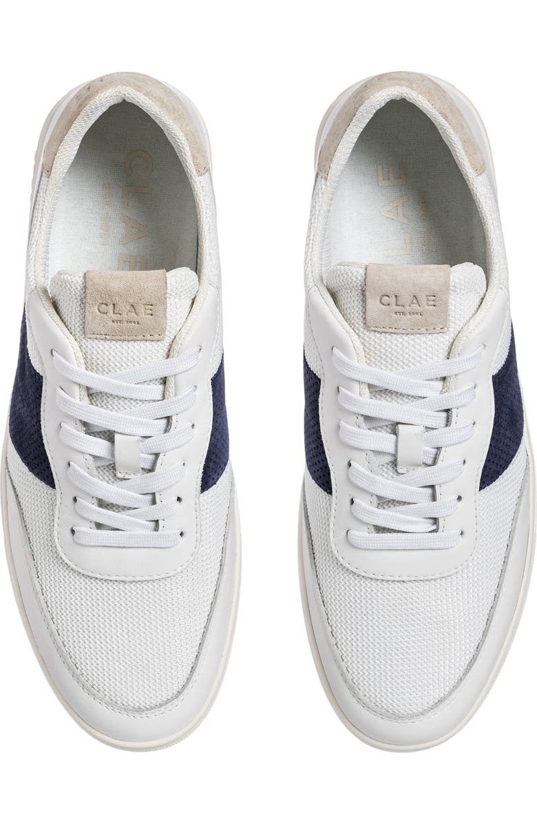 CLAE Davis Sneaker, Alternate, color, White Navy Wood Ash