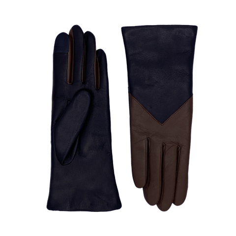 Lambskin Glove in Two Colors and Lined with Cashmere