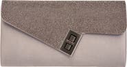 LADY COUTURE Chic Rhinestone & Satin Envelope Clutch