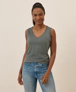 Pact Organic Cotton Softspun V-Neck Tank