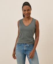 Pact Organic Cotton Softspun V-Neck Tank