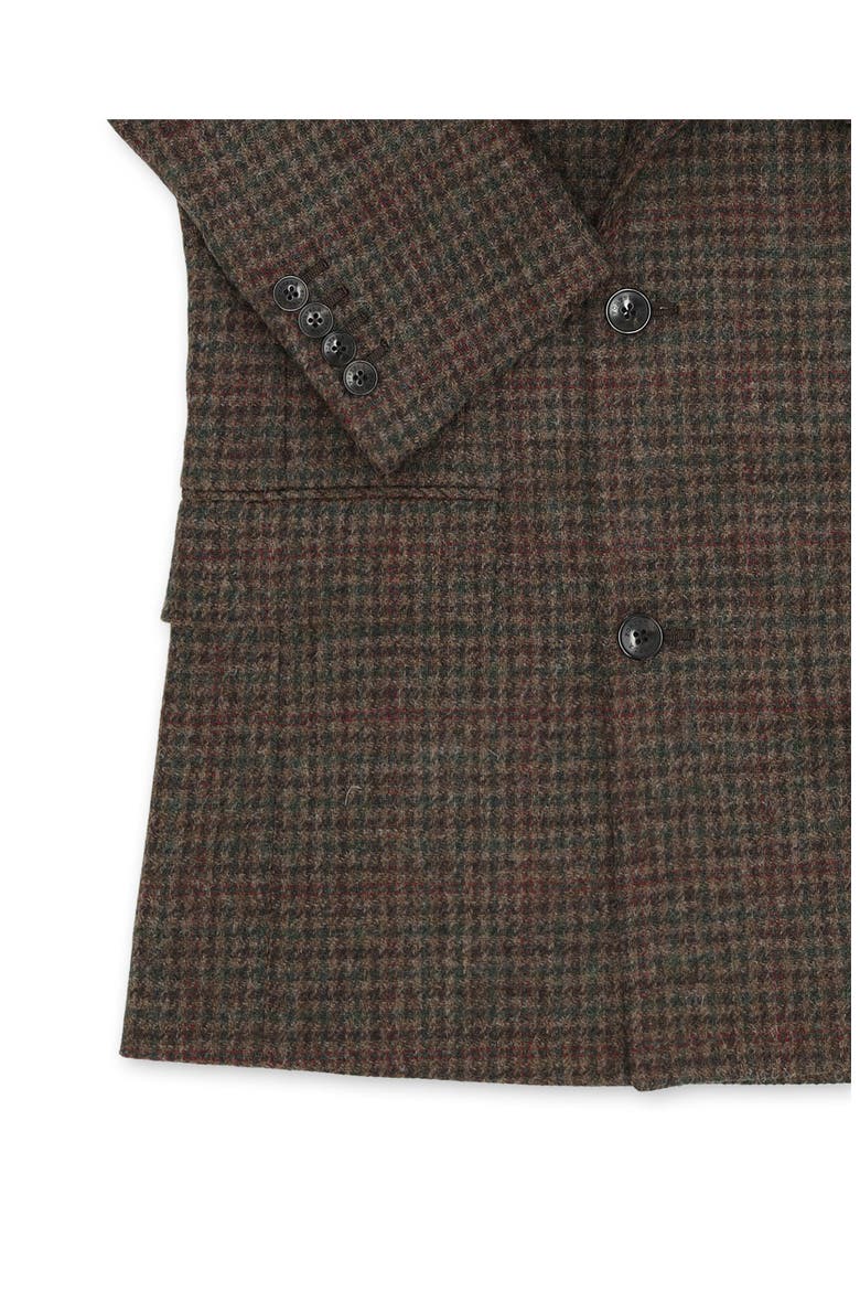 Shetland Double-Breasted Check Jacket, Alternate, color, Multicolor