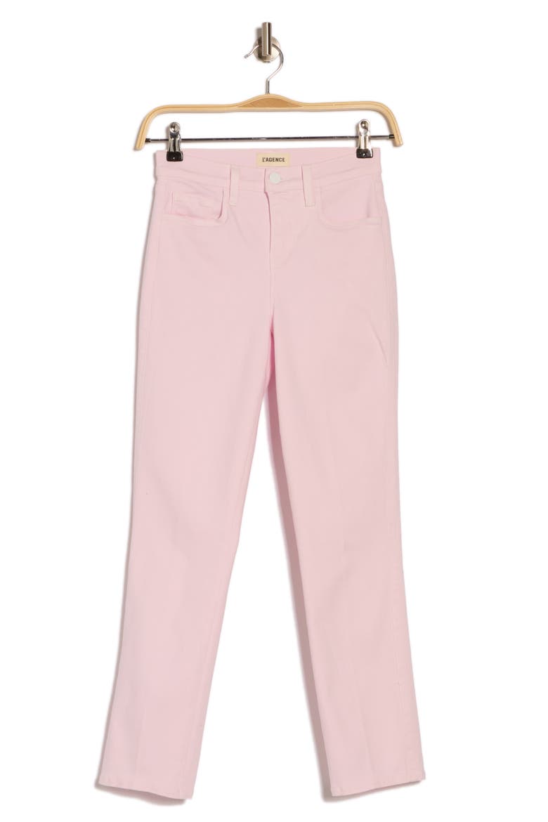 Alexia High Waist Crop Cigarette Jeans, Main, color, LILAC SNOW/ WHITE CONTRAST