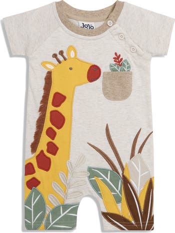 Giraffe Appliqué Romper