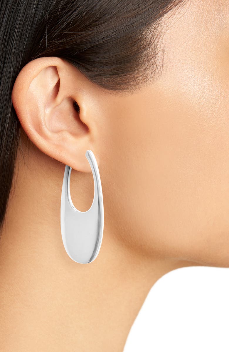 Coperni Large Swipe Hoop Earrings, Alternate, color,