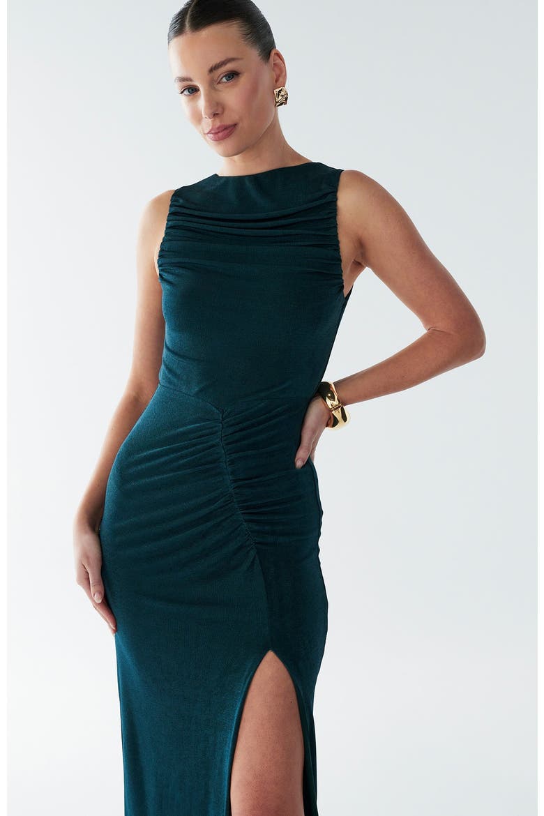 Kyley Dress, Alternate, color, Emerald