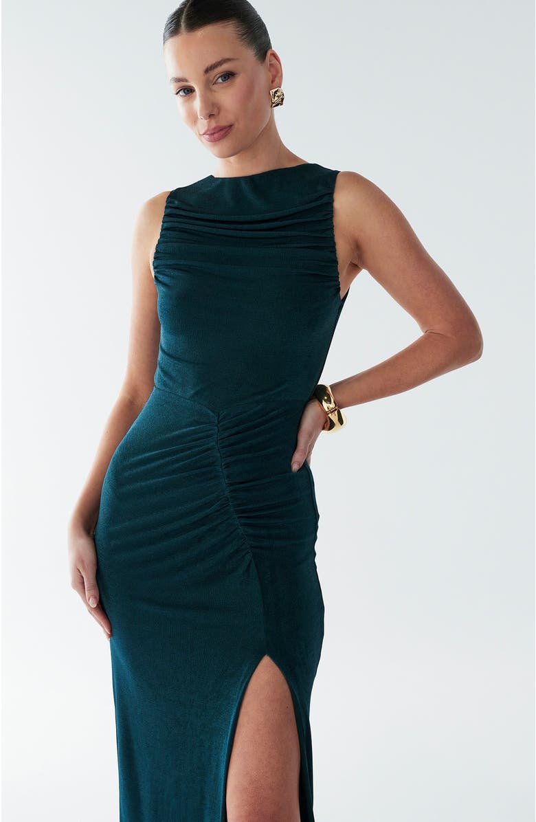 BWLDR Kyley Dress, Alternate, color, Emerald