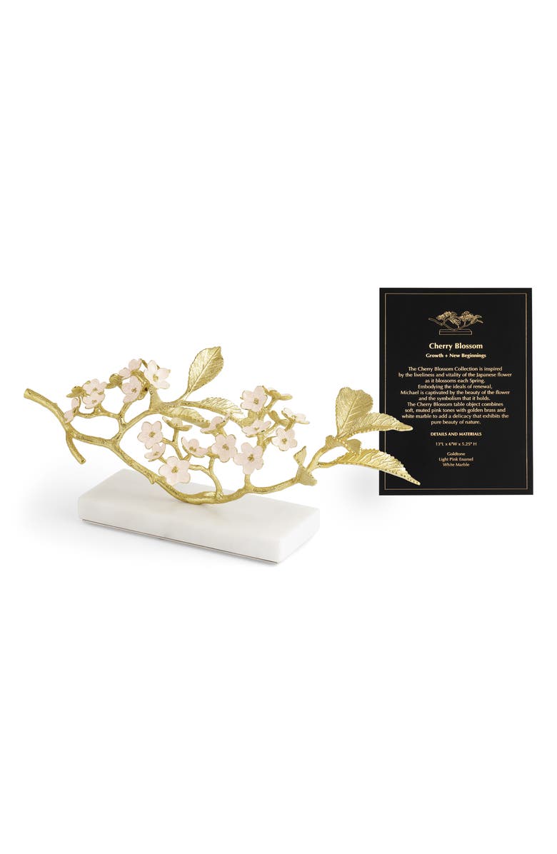 Michael Aram Cherry Blossom Decorative Object, Alternate, color, Gold/ White