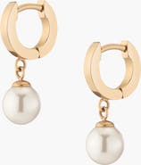 Aurate Unbreakable Pearl Huggie Earrings