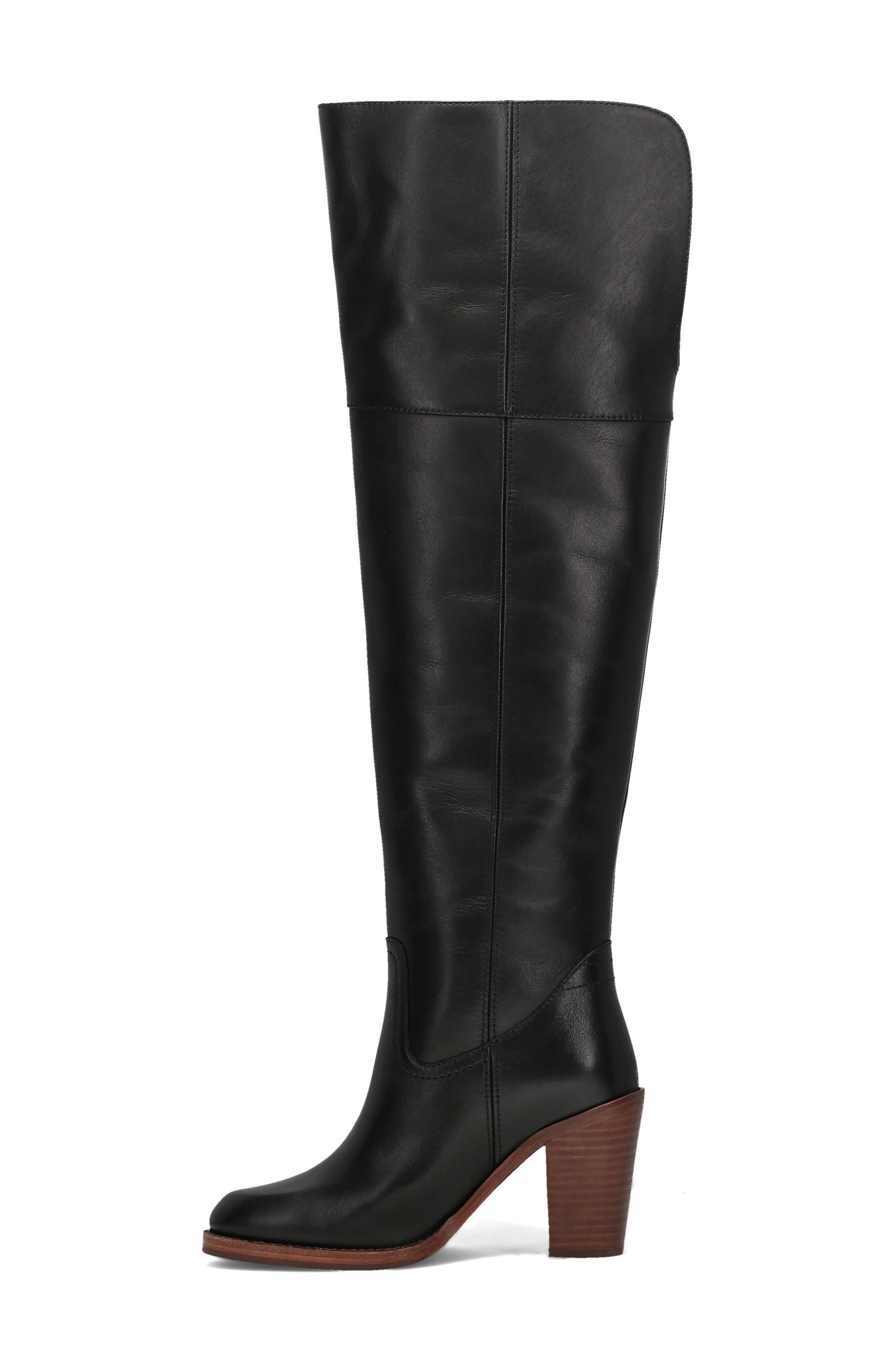 Frye Corinne Over the Knee Boot, Alternate, color, Black