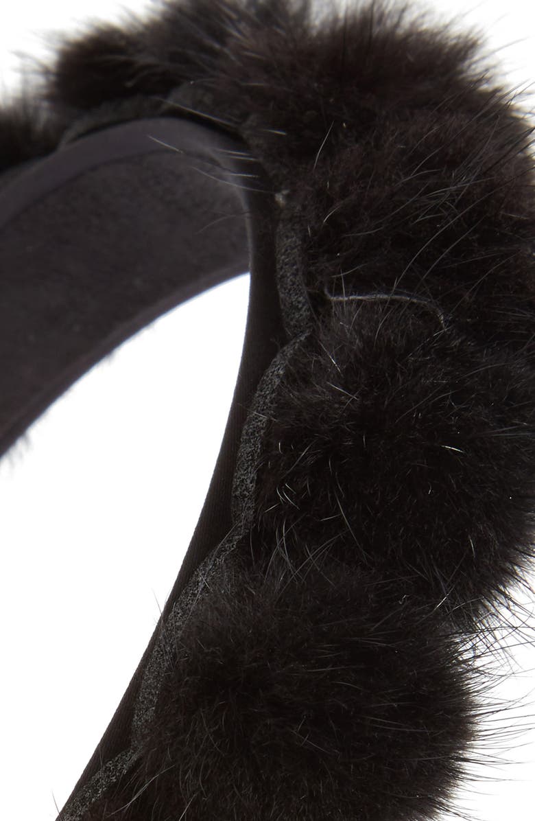 Tasha Genuine Mink Pom Headband, Alternate, color,