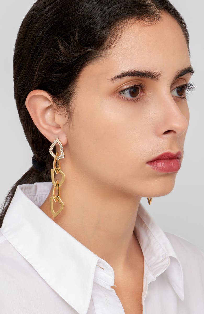 Adornia Set of 2 Drop Earrings, Alternate, color, Gold