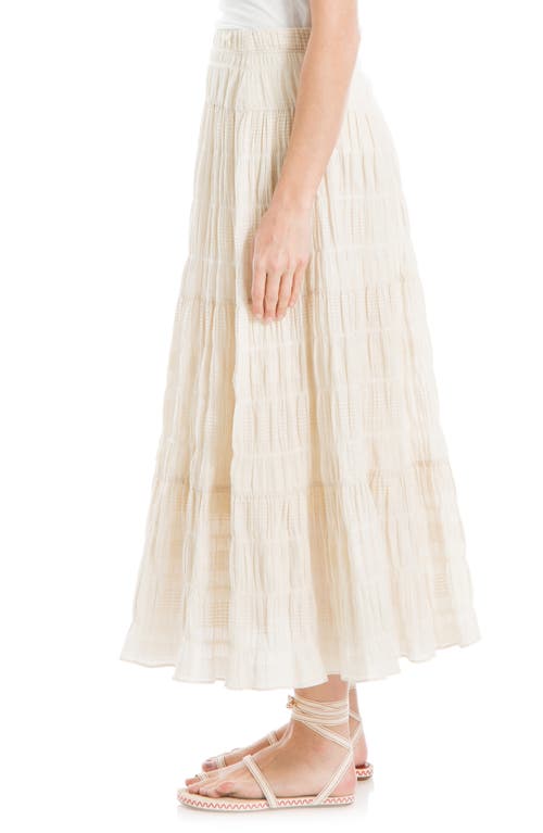 Max Studio Textured Midi Skirt