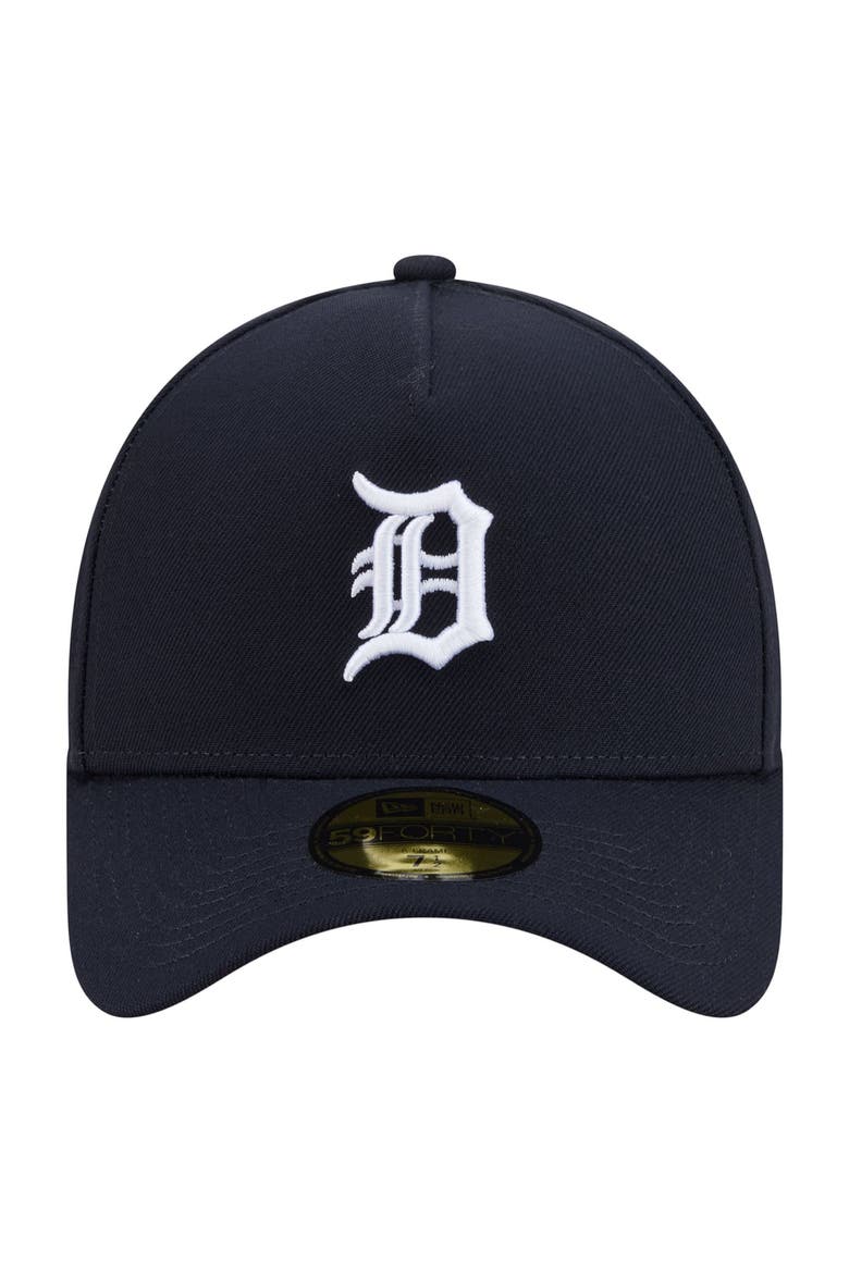 Men's New Era  Navy Detroit Tigers A-Frame 59FORTY Fitted Hat, Alternate, color, Navy