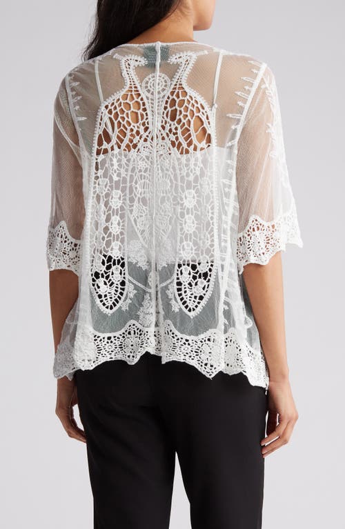 FORGOTTEN GRACE FORGOTTEN GRACE NOVELTY CROCHET LACE TOPPER