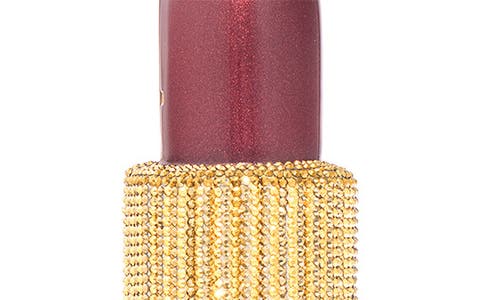 Judith Leiber Couture Lipstick Crystal Embellished Clutch In Blue