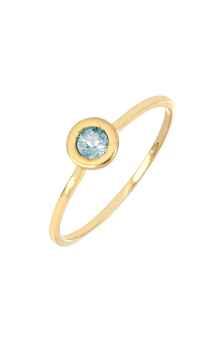 Bony Levy Iris Aquamarine Bezel Stacking Ring, Main, color, 
