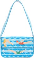 Collection XIIX Beaded Retro Swimmer Baguette Shoulder Bag