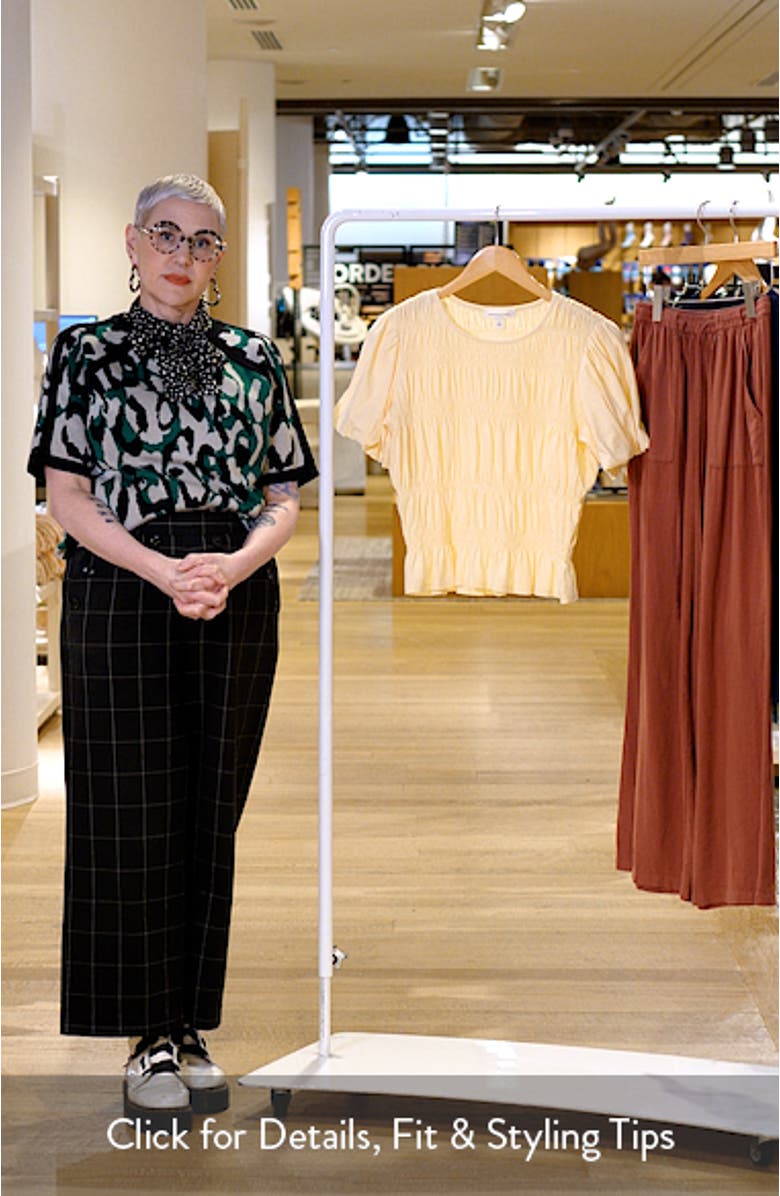 Smocked Puff Sleeve Top, sales video thumbnail