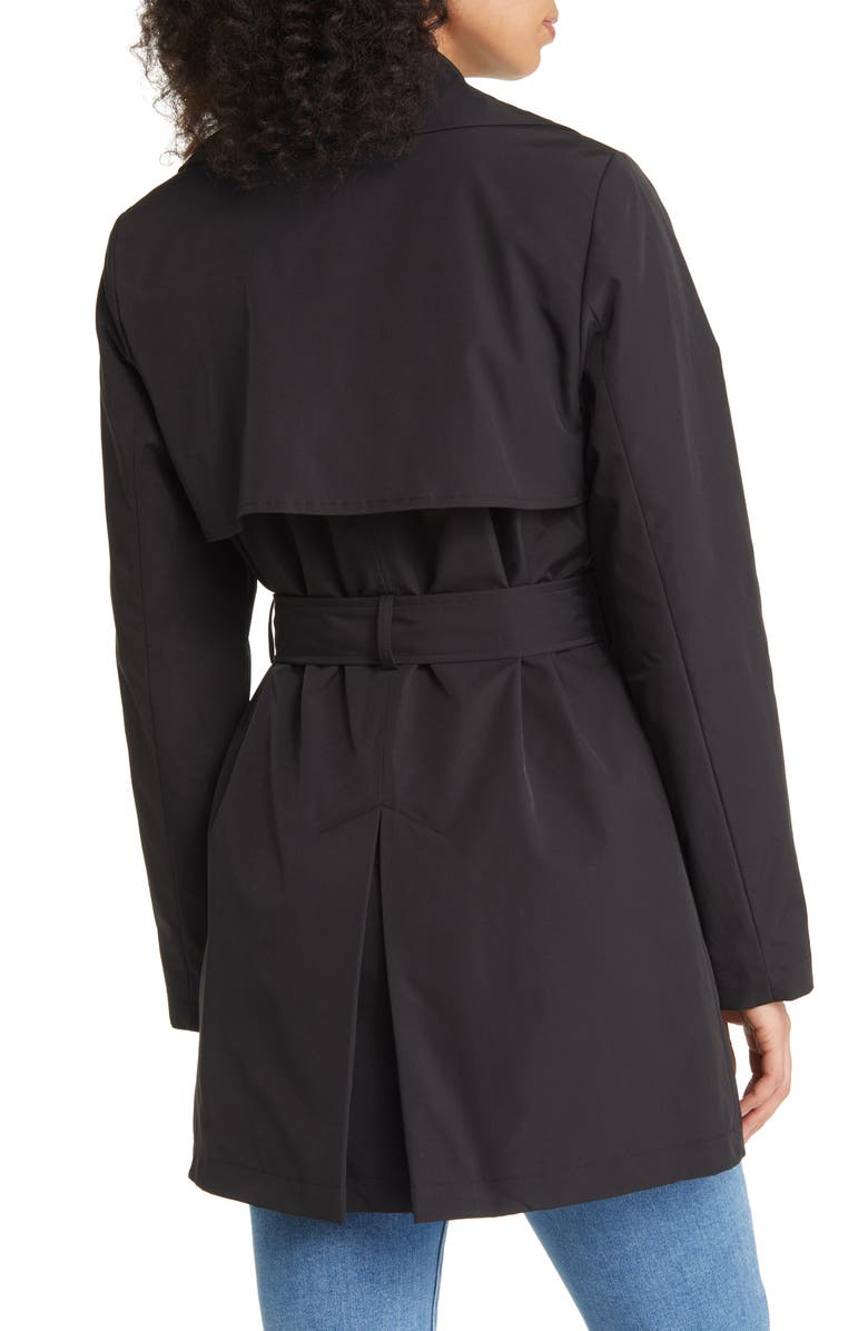 Via Spiga Double Breasted Belted Trench Coat, Alternate, color, 