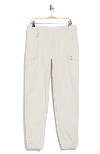 Hurley Exist Engineered Hiker Cargo Joggers In White