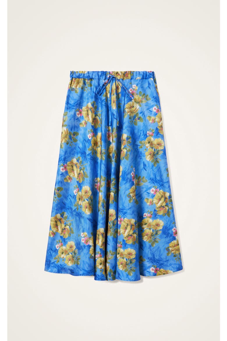 Drawstring Skirt, Alternate, color, Riptide Light Blue