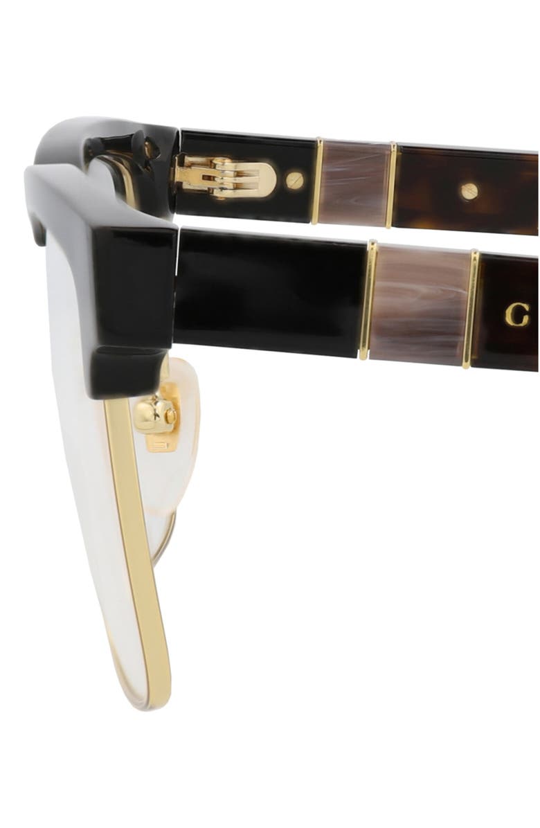 Gucci 52nn Round Optical Frames, Alternate, color,