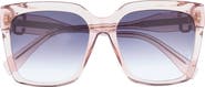 Marc Jacobs 53mm Gradient Rectangular Sunglasses