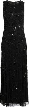 Pisarro Nights Beaded Sleeveless Gown