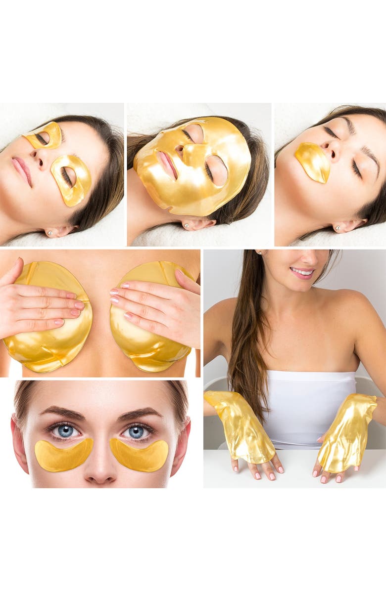 MARTINNI MASKS You're Golden 6-Piece Mask Set, Alternate, color,