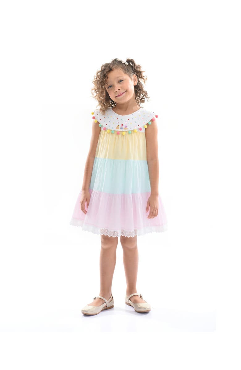 Mimi Tutu Layered Pom Dress, Alternate, color, Pink
