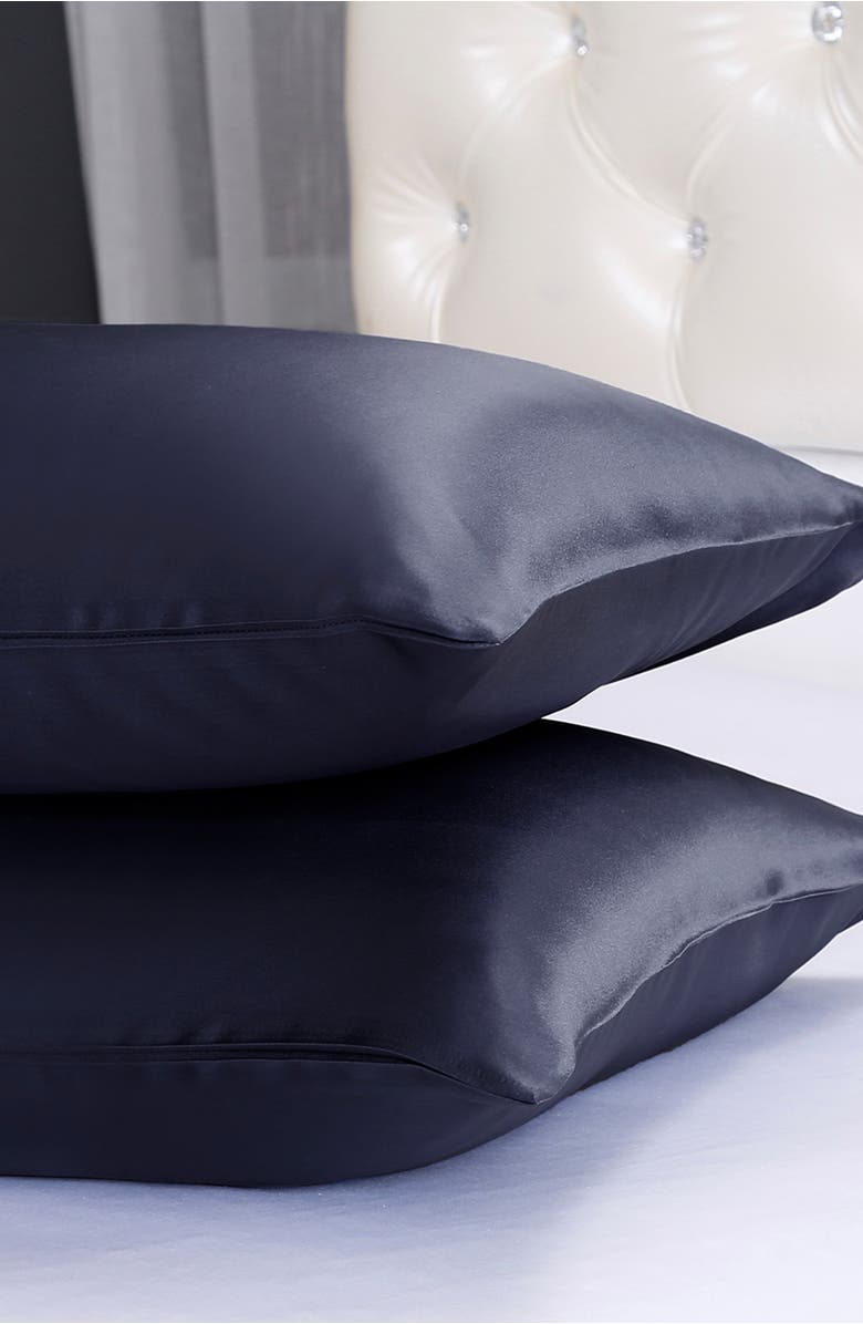 Lilysilk 100% Silk Terse Envelope Pillowcase, Alternate, color, Black