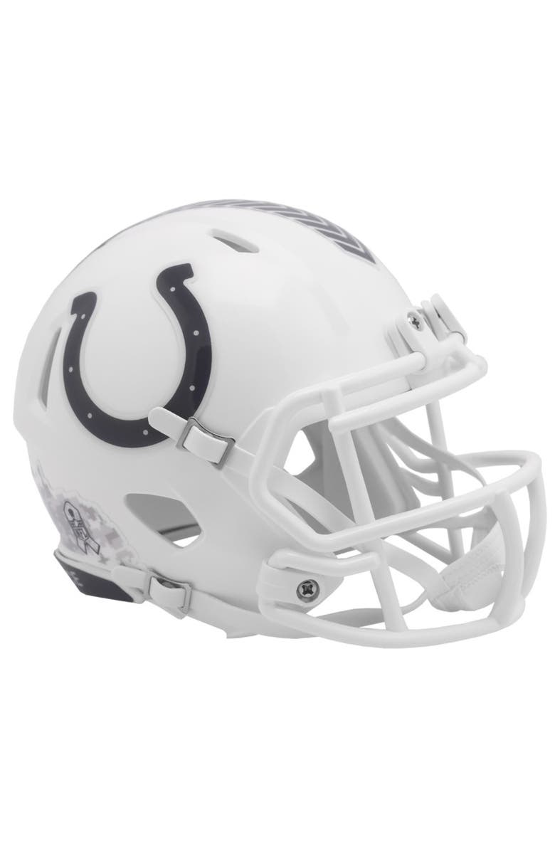 RIDDELL Indianapolis Colts 2024 NFL Salute to Service Riddell Speed Mini Helmet, Main, color, White