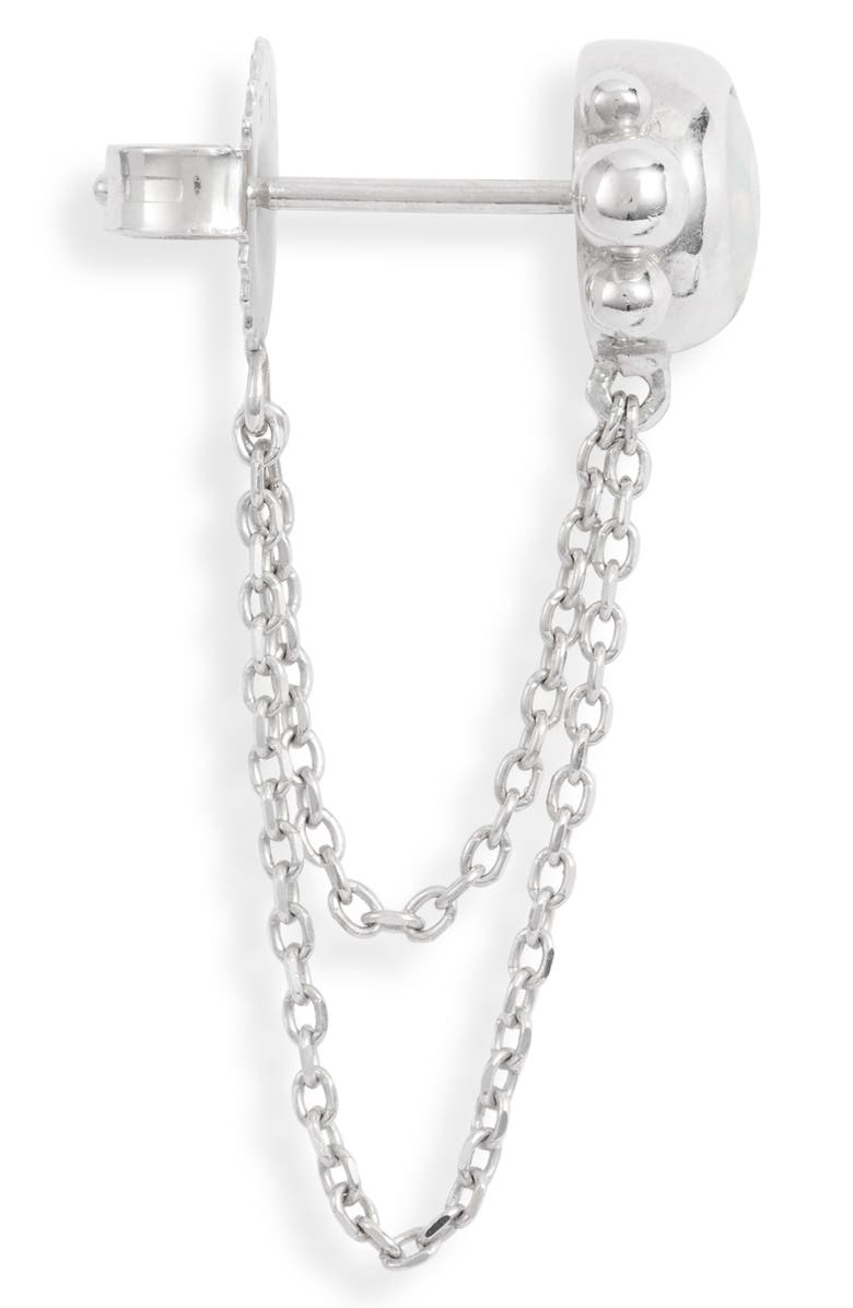 Anzie Bonheur Bubbling Brook Chain Detail Stud Earrings, Alternate, color, 